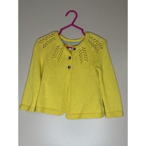 Baby Boden Yellow Cardigan Sweater 6-12M